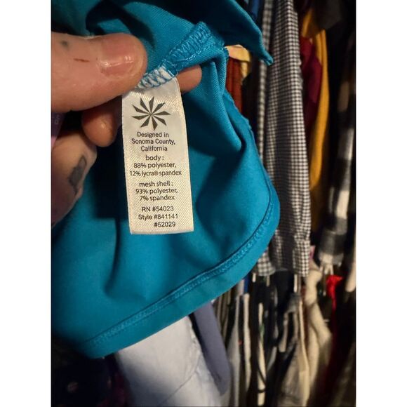 ATHLETA Women’s Blue Racerback Performance Tank Top Size Large Style #841141 - Picture 5 of 6